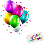 Happy Birthday Balloons PNG Clip Art Image