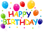 Happy Birthday Clip Art PNG Image