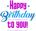 Happy Birthday Clipart PNG Image
