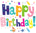 Happy Birthday Cute PNG Transparent Clip Art Image