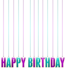 Happy Birthday Hanging Transparent PNG Clip Art Image