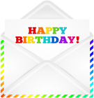 Happy Birthday Letter PNG Clip Art Image