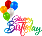 Happy Birthday PNG Transparent Clip Art