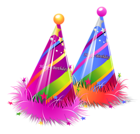 Happy Birthday Party Hats Transparent PNG Clipart