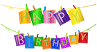 Happy Birthday Streamer PNG Clip Art Image | Gallery Yopriceville ...