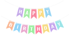 Happy Birthday Streamer PNG Clipart