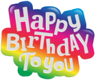 Happy Birthday to You Clip Art PNG Image
