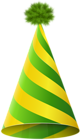 Party Hat Green Yellow Transparent PNG Clip Art Image
