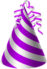 Party Hat Purple Clip Art PNG Image