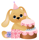 Pink Birthday Bunny PNG Clipart