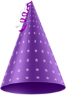Purple Party Hat PNG Clip Art Image