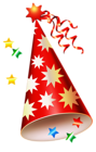 Red Party Hat Transparent PNG Clipart