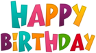 Text Happy Birthday Clipart 