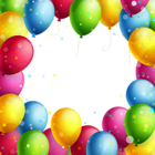 Transparent Balloons Frame PNG Clipart