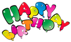 Transparent Happy Birthay Balloons PNG Clipart Picture
