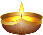 Diwali Burning Candle PNG Clipart