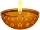 Diwali Candle Transparent PNG Clip Art Image