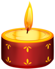 Diwali Red Candle Transparent PNG Clip Art