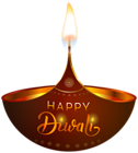 Happy Diwali Candle PNG Clipart