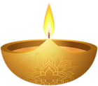 Happy Diwali Candle PNG Clipart
