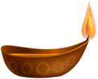 Happy Diwali Candle PNG Transparent Clip Art Image
