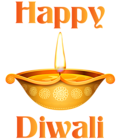 Happy Diwali Candle Transparent Clip Art Image