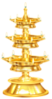 Happy Diwali Candlestick Free PNG Clip Art Image
