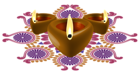 Happy Diwali Decorative Candles PNG Clipart Image