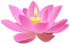 Lotus Candle Free PNG Clip Art Image