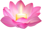 Lotus Candle PNG Clip Art Image