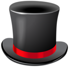Black Top Hat Transparent PNG Clip Art Image