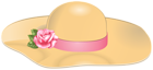 Female Hat with Rose Transparent PNG Clip Art Image