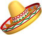 Mexican Sombrero Hat Transparent PNG Clip Art