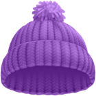 Purple Winter Hat PNG Clip Art Image