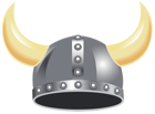 Silver Hat with Horns Transparent PNG Clipart