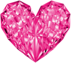 Brilliant Heart Pink Clip Art Image