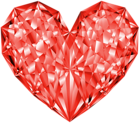 Brilliant Heart Red Clip Art Image