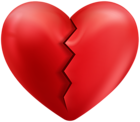 Cracked Heart Transparent PNG Clip Art Image