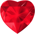 Crystal Heart Red PNG Clipart