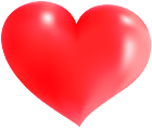 Cute Red Heart PNG Transparent Clipart