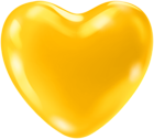 Cute Yellow Heart PNG Clipart