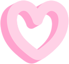 Decorative Heart Pink PNG Clipart