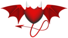 Devil Heart PNG Clipart Image