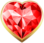 Diamond Heart Deco PNG Transparent Clipart