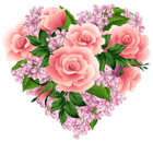 Floral Heart PNG Clipart Image