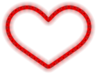 Glowing Heart PNG Clipart Image