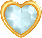 Gold Crystal Heart Transparent Image