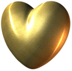 Gold Heart PNG Clipart Picture
