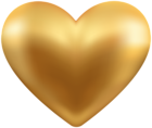 Gold Heart Transparent PNG Clip Art