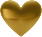 Golden Heart Transparent PNG Clipart